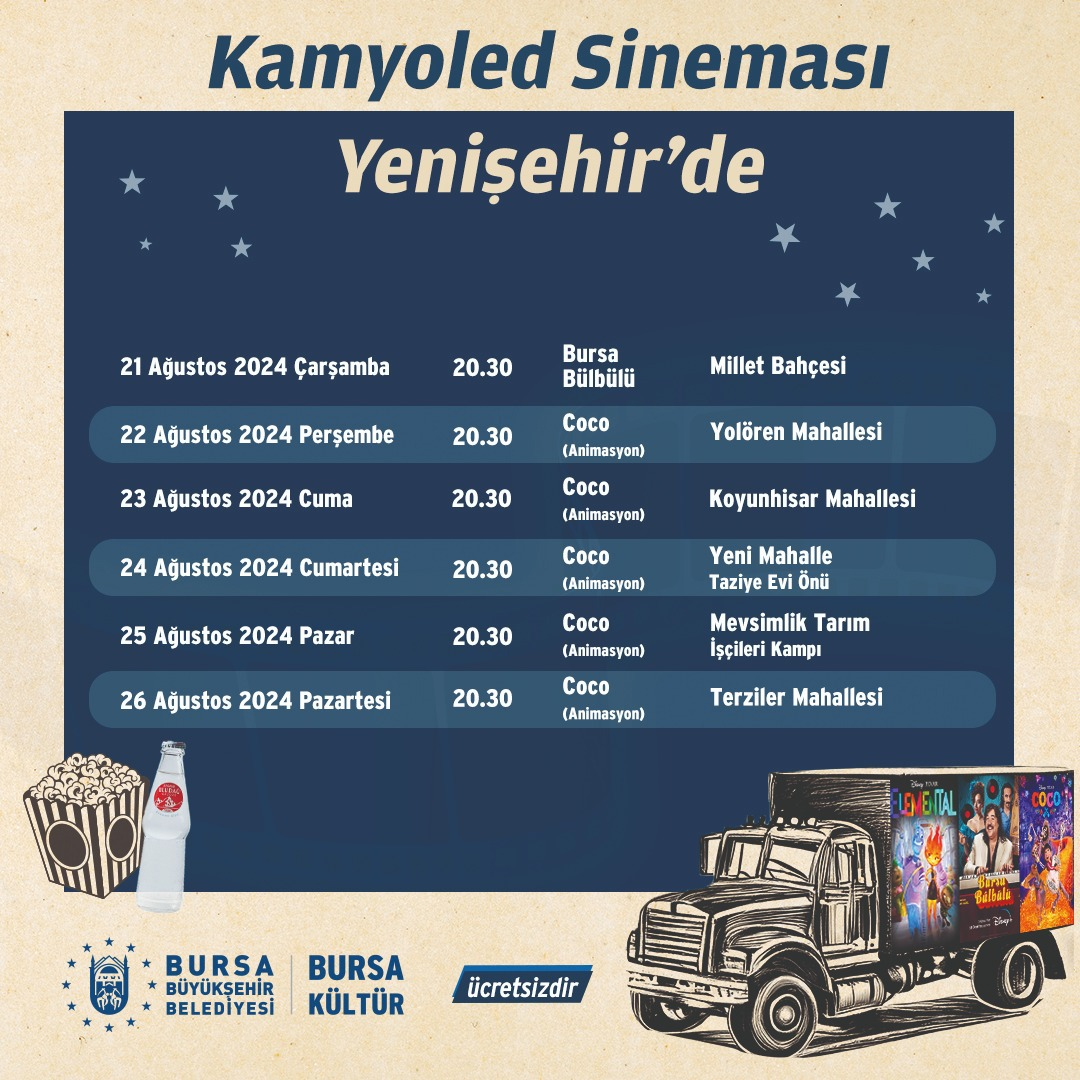 Kamyoled Sineması Yenişehir'de