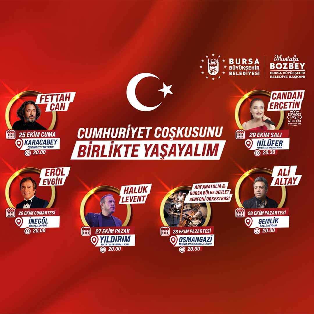 29 EKİM CUMHURİYET BAYRAMI 101. YIL KUTLAMA PROGRAM