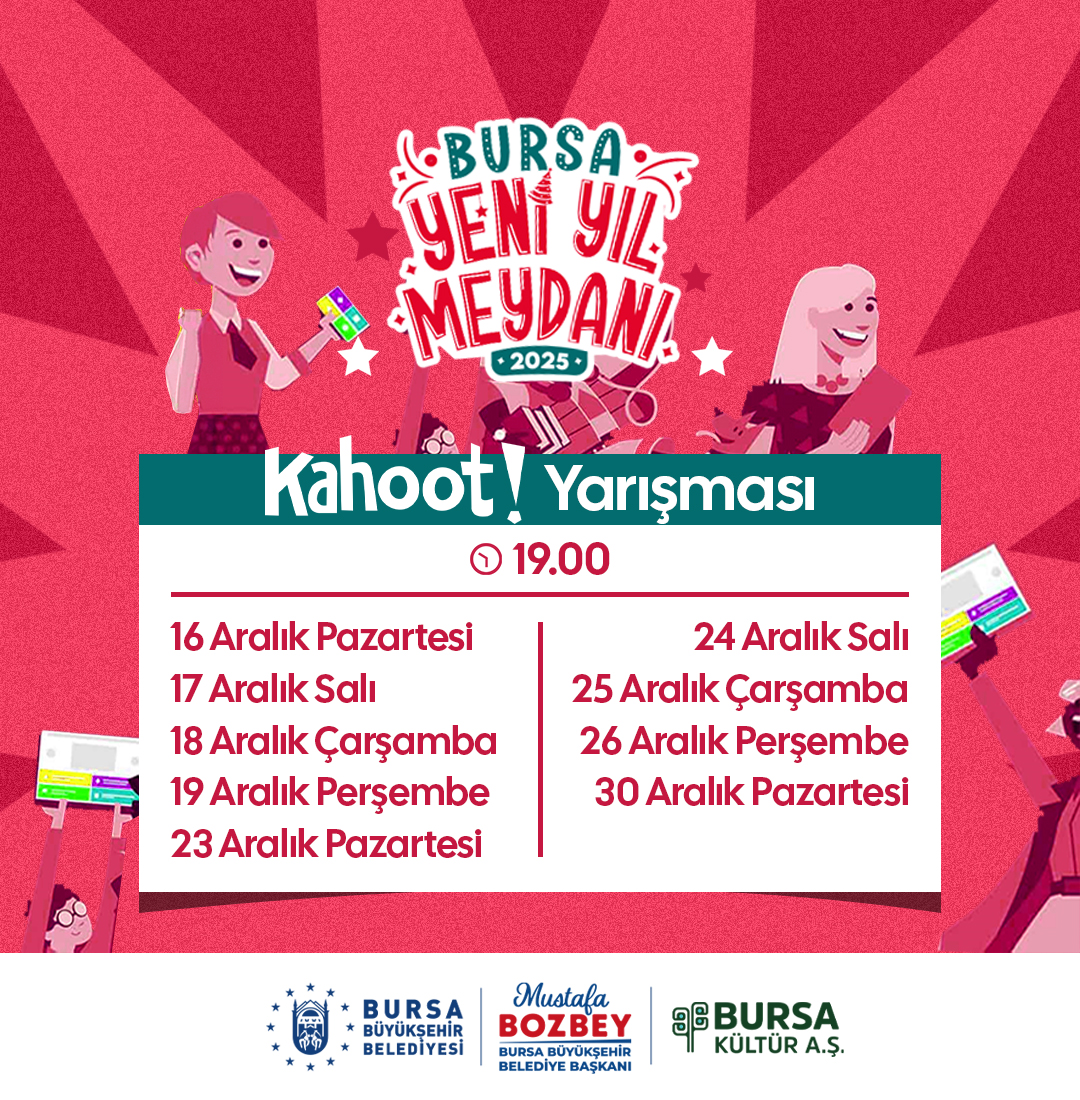 BURSA YENİ YIL MEYDANI KAHOOT ve KARAOKE YARIŞMASI 